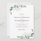 Eucalyptus Faire-part de mariage de verdure (Devant)