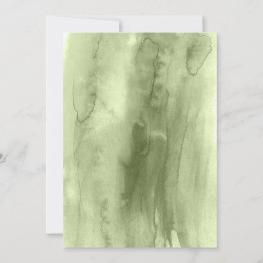 Eucalyptus Faire-part de mariage de verdure rustiq (Dos)