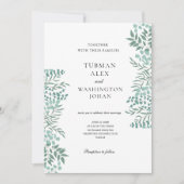 Eucalyptus Faire-part de mariage de verdure rustiq (Devant)