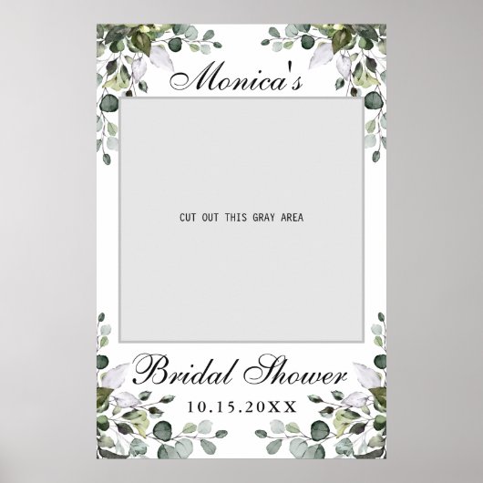 Eucalyptus Fête des mariées Photo Poster (Devant)