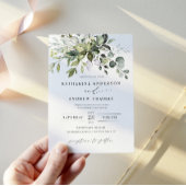Eucalyptus Feuille Faire-part de mariage