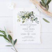 Eucalyptus Feuille Faire-part de mariage