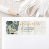 Eucalyptus Feuille Floral Rustique Étiquette de ad (En situation)