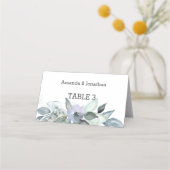 Eucalyptus Feuille Mariage Cartes de Place (Dos)
