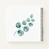 Eucalyptus Feuille ModernElegance Mariage Livre d' (Dos)