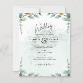 Eucalyptus Feuille OR MARIAGE QR CODE BUDGET (Devant)