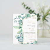 Eucalyptus Feuille Verdure naturelle Mariage Chic (Debout devant)