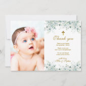 Eucalyptus Feuilles et Carte de remerciements de b (Devant)