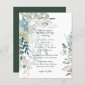 Eucalyptus Feuilles Mariage de verdure naturelle (Devant / Derrière)