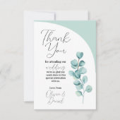 Eucalyptus Feuilles Merci Mariage mint (Devant)