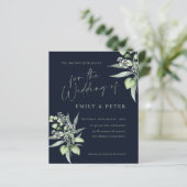 Eucalyptus Feuilles Monogramme Budget Mariage de v (Debout devant)