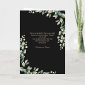 Eucalyptus feuilles programme de mariage moderne (Dos)