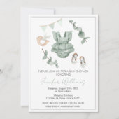 Eucalyptus fille douche invitation (Devant)