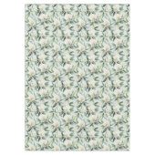Eucalyptus Fleurs Vert Blanc Tissu Nappe (Devant)