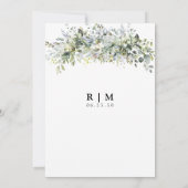 Eucalyptus Floral de avond voor de uitnodiging (Achterkant)