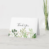 Eucalyptus Floral Folal Carte de remerciements Mar (Devant)