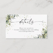 Eucalyptus Floral Greenery Détails Carte de boîtie (Devant)