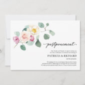 Eucalyptus Floral Huwelijk Uitstel Kaart (Voorkant)