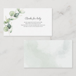 Eucalyptus Foliage Books for Baby Enclosure Card Informatiekaartje