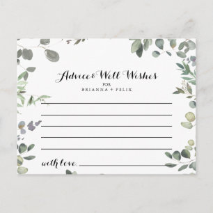 Eucalyptus Foliage Delight Bruiloft Advies Kaart