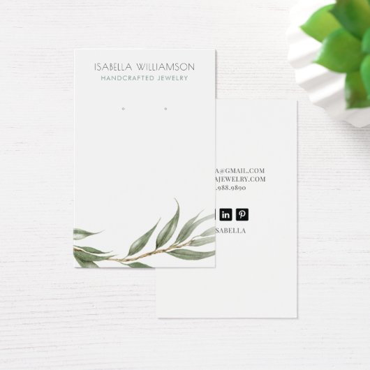 Eucalyptus Foliage Elevage Bijoux Display (Bureau)