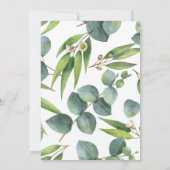 Eucalyptus Foliage Faire-part de mariage (Dos)