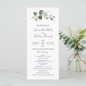 Eucalyptus Foliage Gold Programme de mariage des F (Debout devant)
