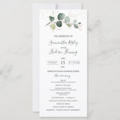 Eucalyptus Foliage Gold Programme de mariage des F (Devant)