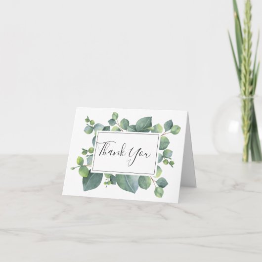 Eucalyptus Foliage Mariage Merci photo (Devant)