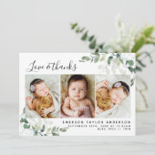 Eucalyptus Foto Baby Hartelijk dank Kaart (Staand voorkant)