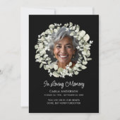 Eucalyptus foto begrafenis/gedenkteken kaart (Voorkant)