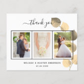 Eucalyptus foto budget bruiloft dank u kaart (Voorkant)