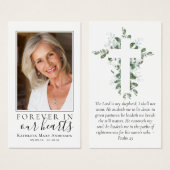 Eucalyptus Foto Memorial Prayer Kaart (Voorkant /achterkant)