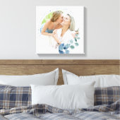 Eucalyptus-foto's met botanische Lijsten Canvas Afdruk (Insitu (Slaapkamer))