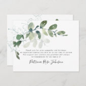 Eucalyptus Funeral Memorial Bedankt (Voorkant / Achterkant)