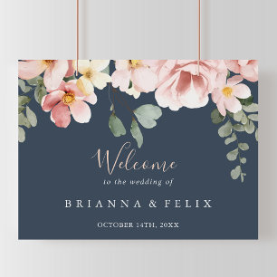Eucalyptus Garden Rose Floral Mariage Affiche de b
