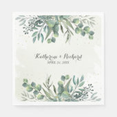 Eucalyptus Garden Wedding Servet (Voorkant)