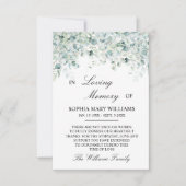 Eucalyptus geeft blijk van sympathie bedankkaart (Voorkant)