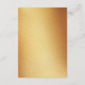 Eucalyptus Geometric Gold Foil Wedding Informatiekaartje (Achterkant)