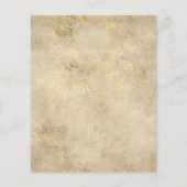 Eucalyptus Geometric Gold Wedding Flyer (Achterkant)