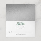 Eucalyptus Geometric Silver Foil Wedding (Buitenkant ongevouwen)