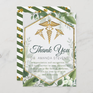 Eucalyptus Glitter Greenery Doctor Hartelijk dank Bedankkaart