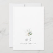 Eucalyptus Glow Gold Greenery Wedding Kaart (Achterkant)