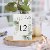 Eucalyptus Glow & Gold Numéro de table