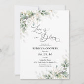 Eucalyptus Gold Bridal Show Invitation (Devant)