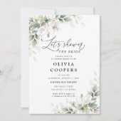 Eucalyptus Gold Bridal Show Invitation (Devant)