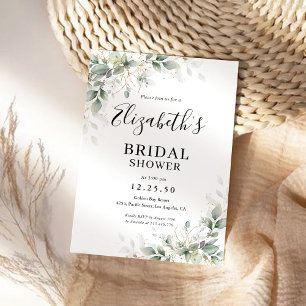 Eucalyptus Gold Bridal Show Invitation