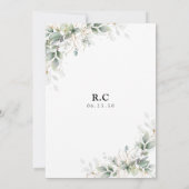 Eucalyptus Gold Bridal Show Invitation (Dos)