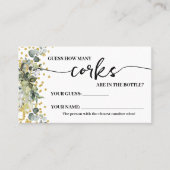 Eucalyptus Gold Combien de Corks Douche Carte de j (Devant)