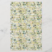 Eucalyptus Gold Deel een Datum Idee Douche Game Ka Flyer (Achterkant)